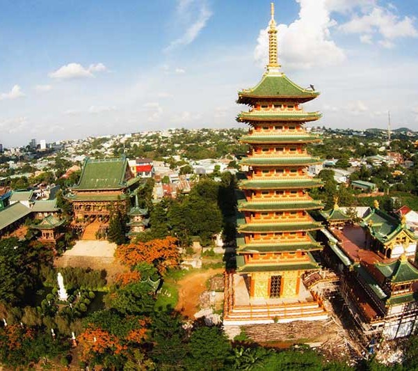 Chùa Minh Thành là địa điểm du lịch tâm linh hấp dẫn du khách đến phố núi Pleiku