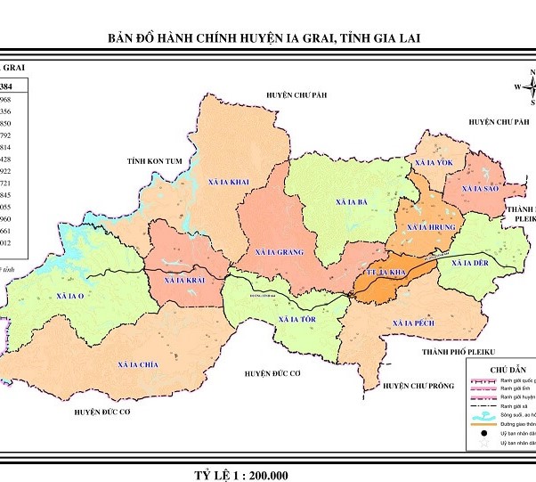 Bản đồ chi tiết của từng huyện có trên website du lịch chính thức của Gia Lai
